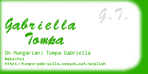 gabriella tompa business card